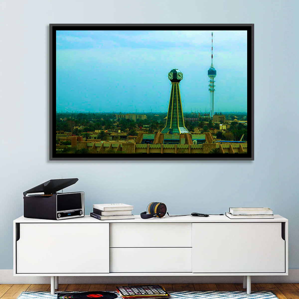 Baghdad Clock Tower Cityscape Wall Art