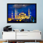 Sultanahmet Camii at Twilight Wall Art