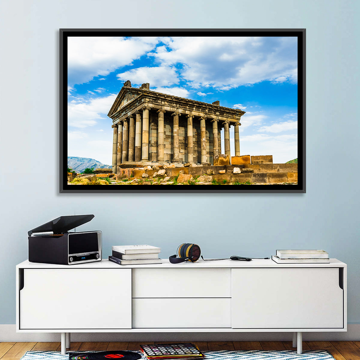 Temple of Garni Vintage Landscape Wall Art