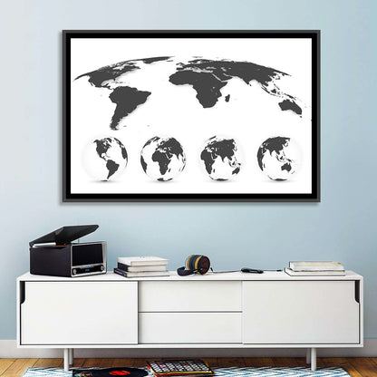 World Map & Globes Wall Art