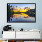 Amazon River Sunset Reflection Wall Art