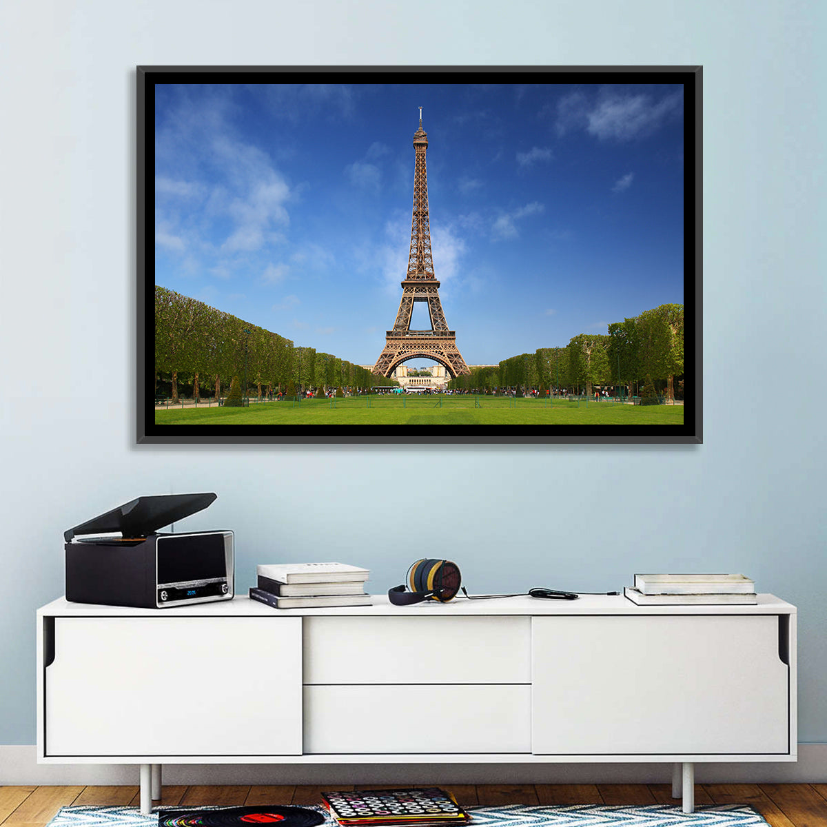 Eiffel Tower Park View Wall Art