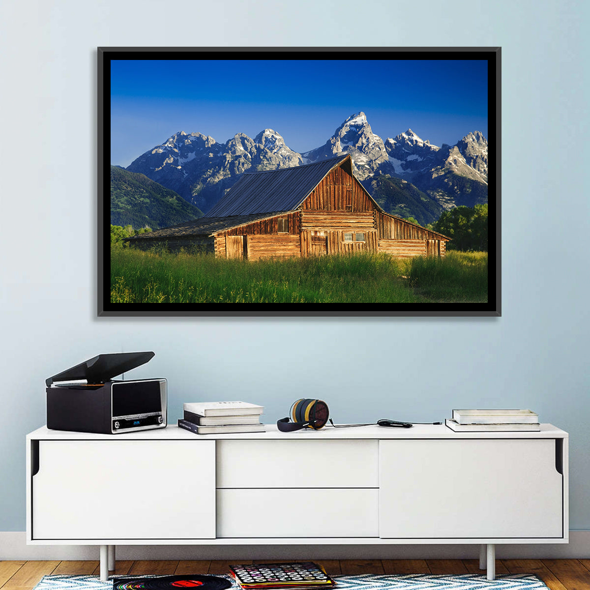 T.a. Moulton Barn, Grand Teton Wall Art in a room, landscape