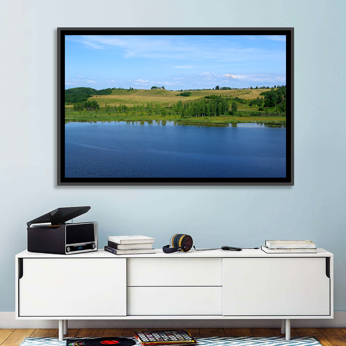 Pskov Lake Landscape Wall Art