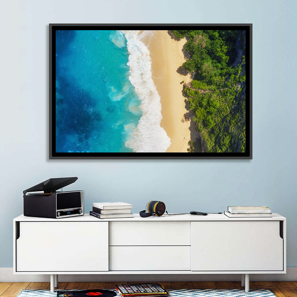 Aerial Turquoise Beach View Wall Art