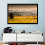 Golden Hour Countryside Hills Wall Art