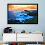 Phillip Island Cliffs at Sunset Wall Art