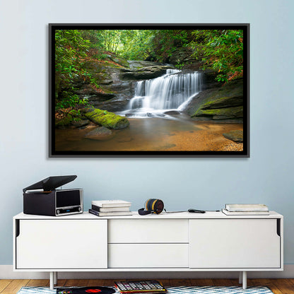 Blue Ridge Mossy Waterfall Wall Art