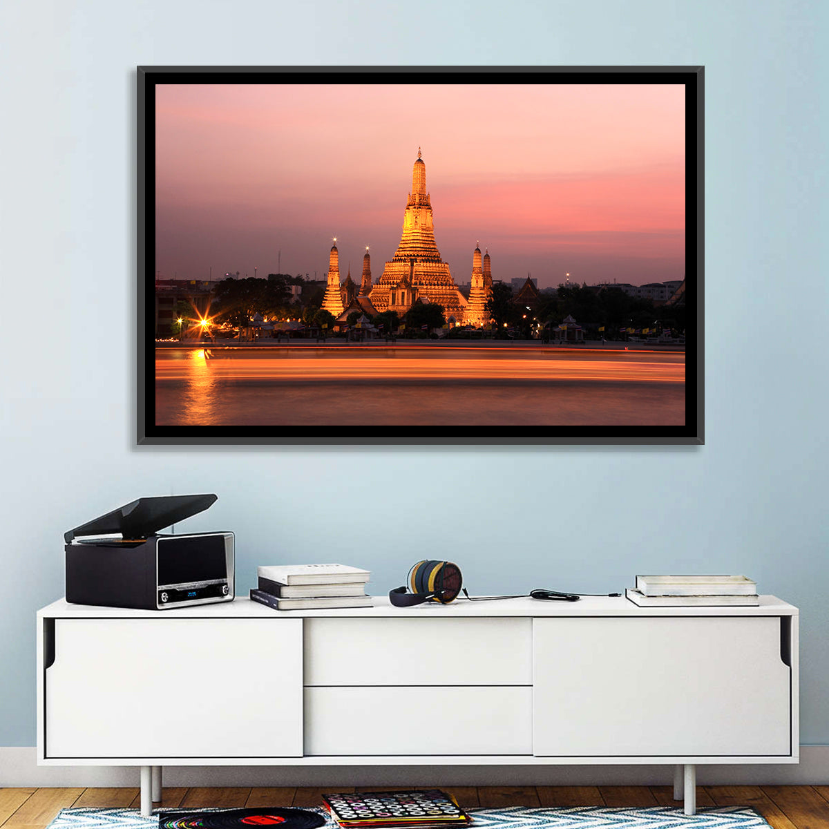 Wat Arun at Dusk Wall Art