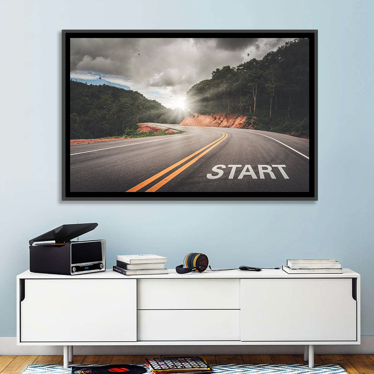 Start of a Journey, Sunrise Road Wall Art