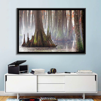 Chicot State Park Morning Fog Wall Art