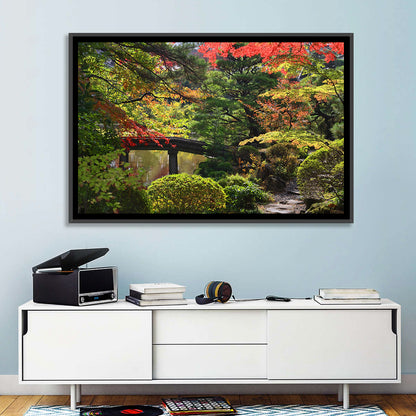 Rinoji Temple Autumn Garden Wall Art