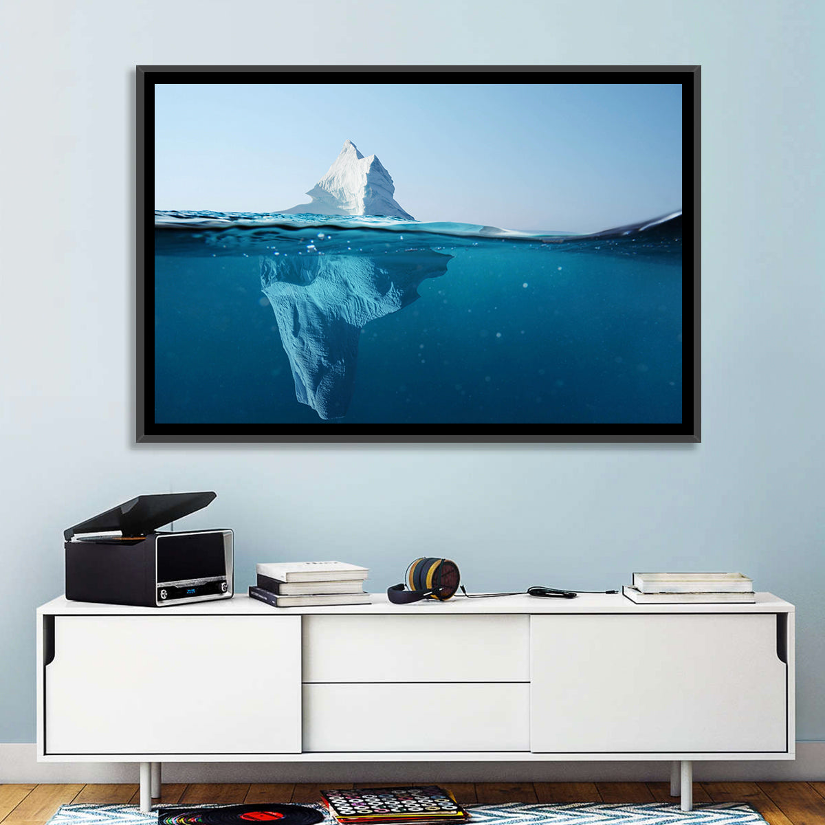 Split-level Iceberg Wall Art