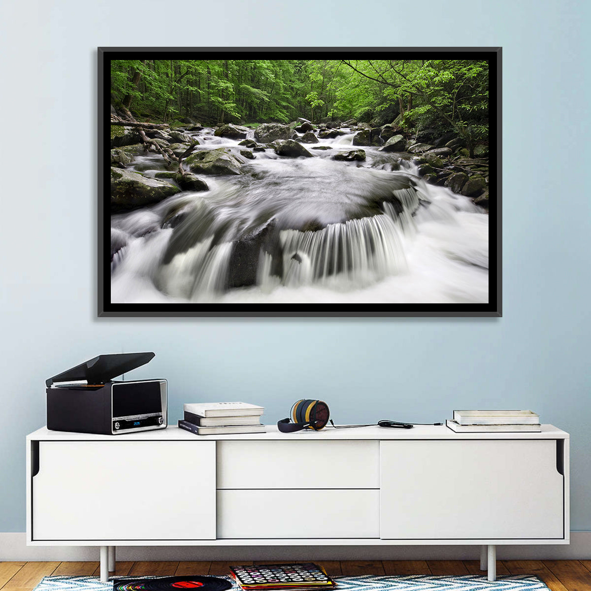 Smoky Mountains Cascading Stream Wall Art