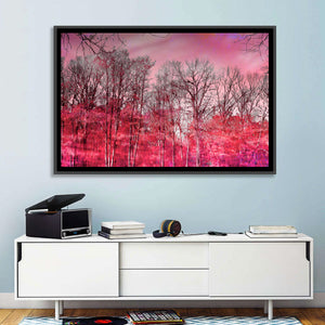 Autumn Trees Reflection Wall Art