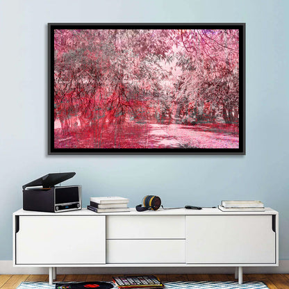 Pink Autumn Pathway Wall Art