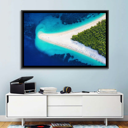 Zlatni Rat Beach Aerial Coast Wall Art