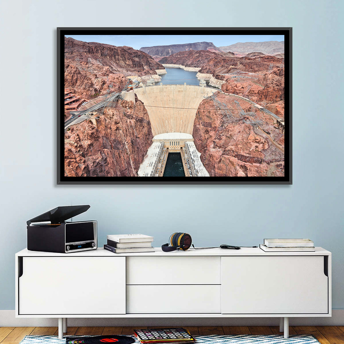 Hoover Dam High-angle View Wall Art