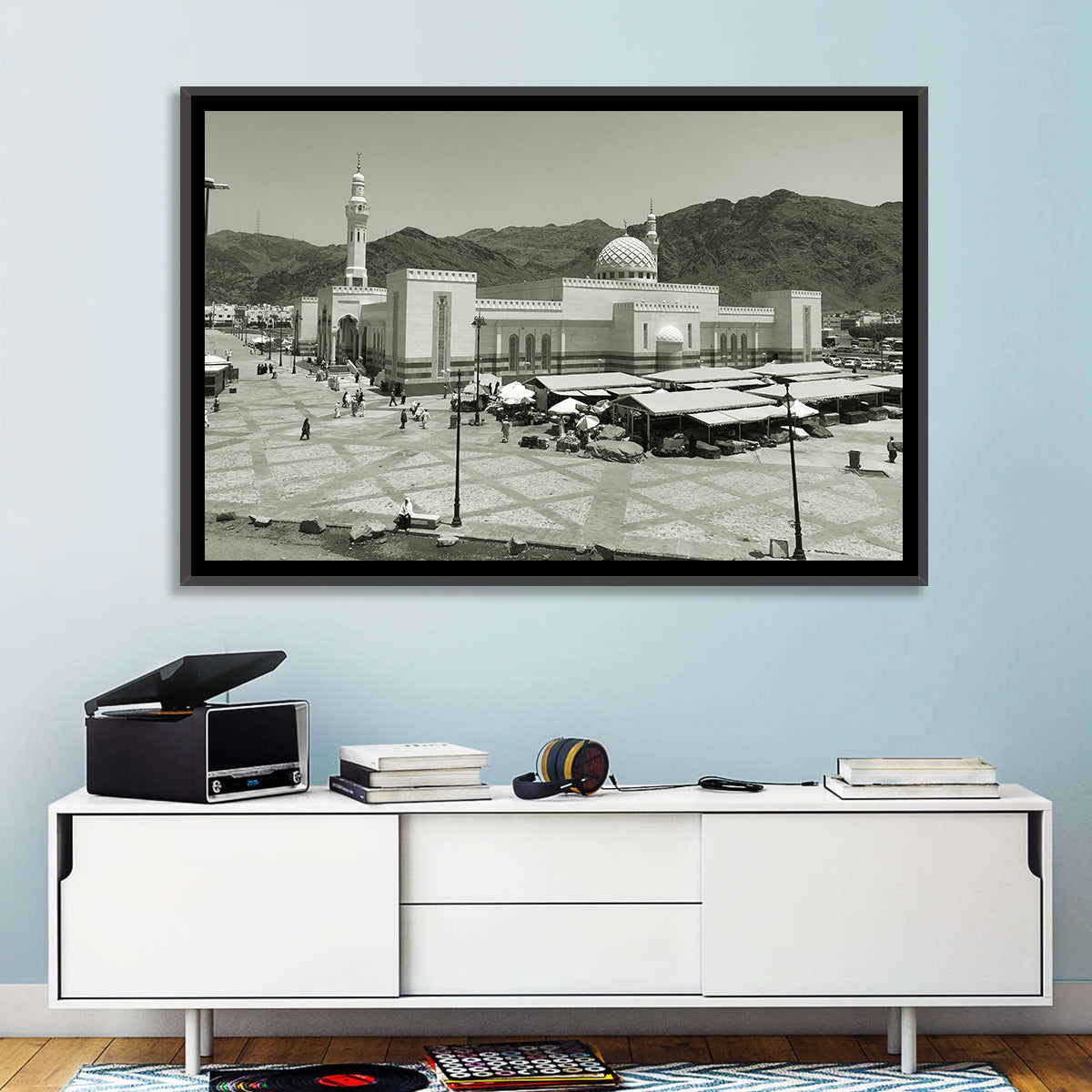 Uhud Mosque, Medina Wall Art in a room, landscape