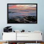 Rocky Coast Sunset Wall Art