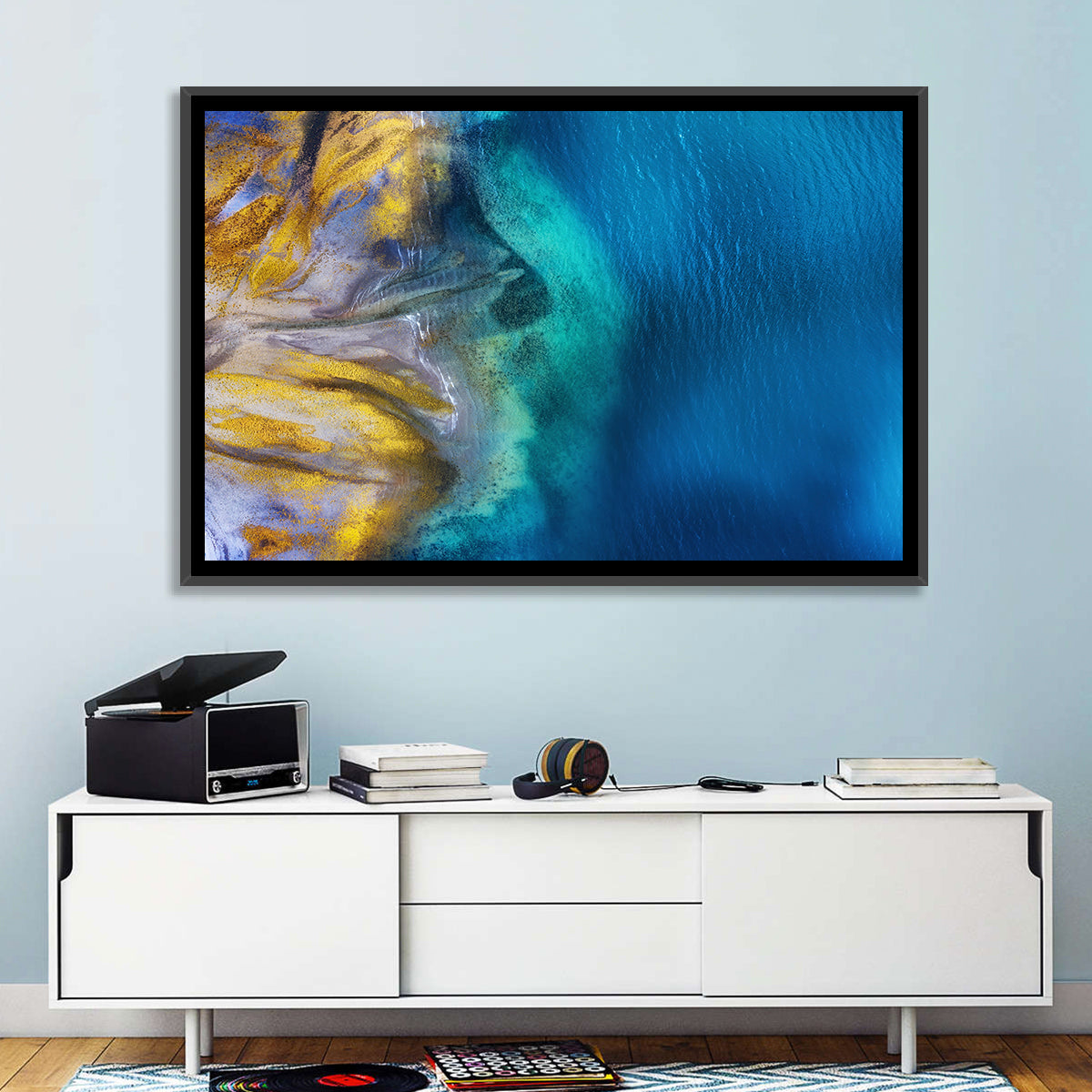 Golden Coast Abstract Wall Art