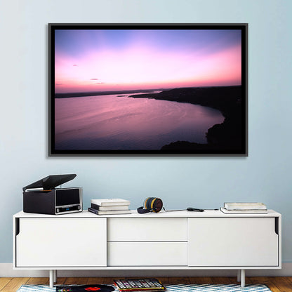 Lake Travis Purple Sunset Wall Art