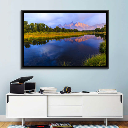 Grand Tetons Sunrise Over Snake River Wall Art