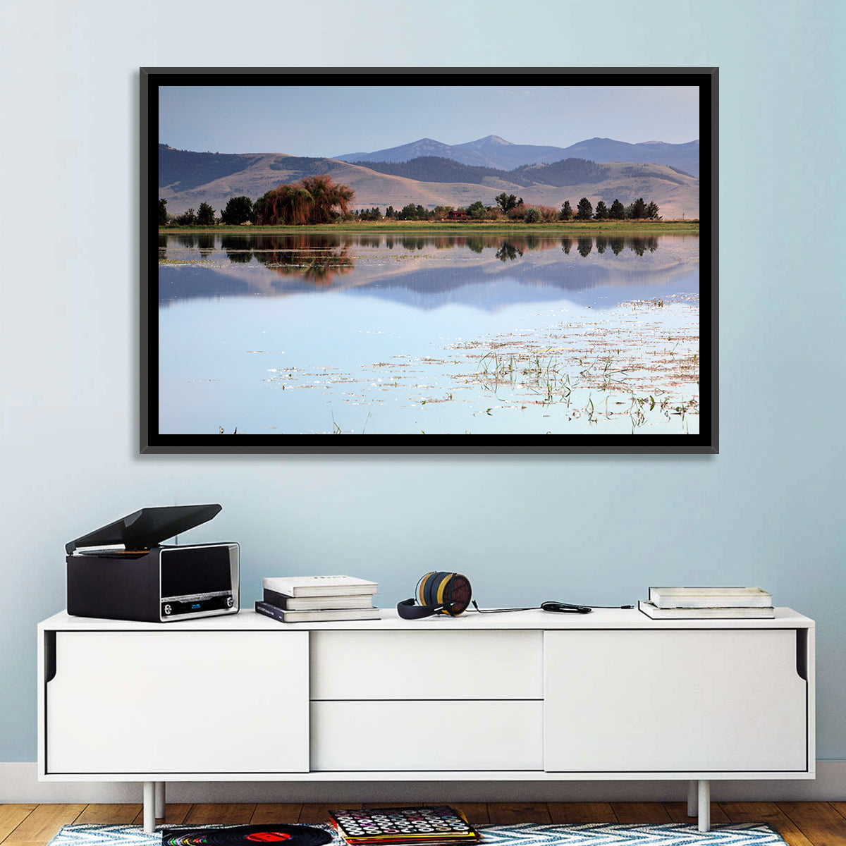 Mission Valley Lake Reflection Wall Art