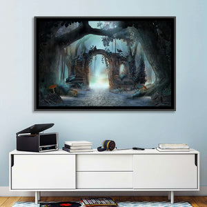 Enchanted Foggy Forest Wall Art