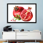 Fresh Pomegranate Watercolor Wall Art