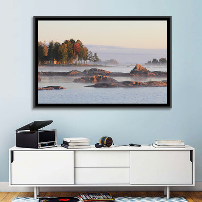 Lake Vanern Misty Shoreline Wall Art