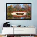 Tenney Park Stone Bridge Reflection Wall Art