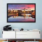Moscow Kremlin Skyline at Twilight Wall Art