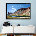 Band-e Amir Lakes and Rock Spire Wall Art