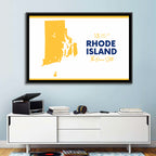 Rhode Island Map Wall Art