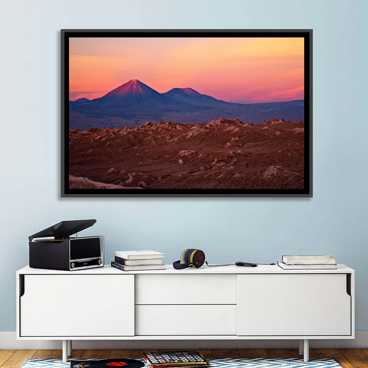 Valle De La Luna, Licancabur Volcano Wall Art in a room, landscape