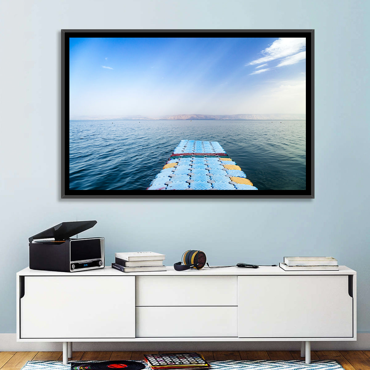 Galilee Floating Dock at Tiberias Wall Art