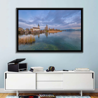 Busskirch Church on Lake Obersee Wall Art