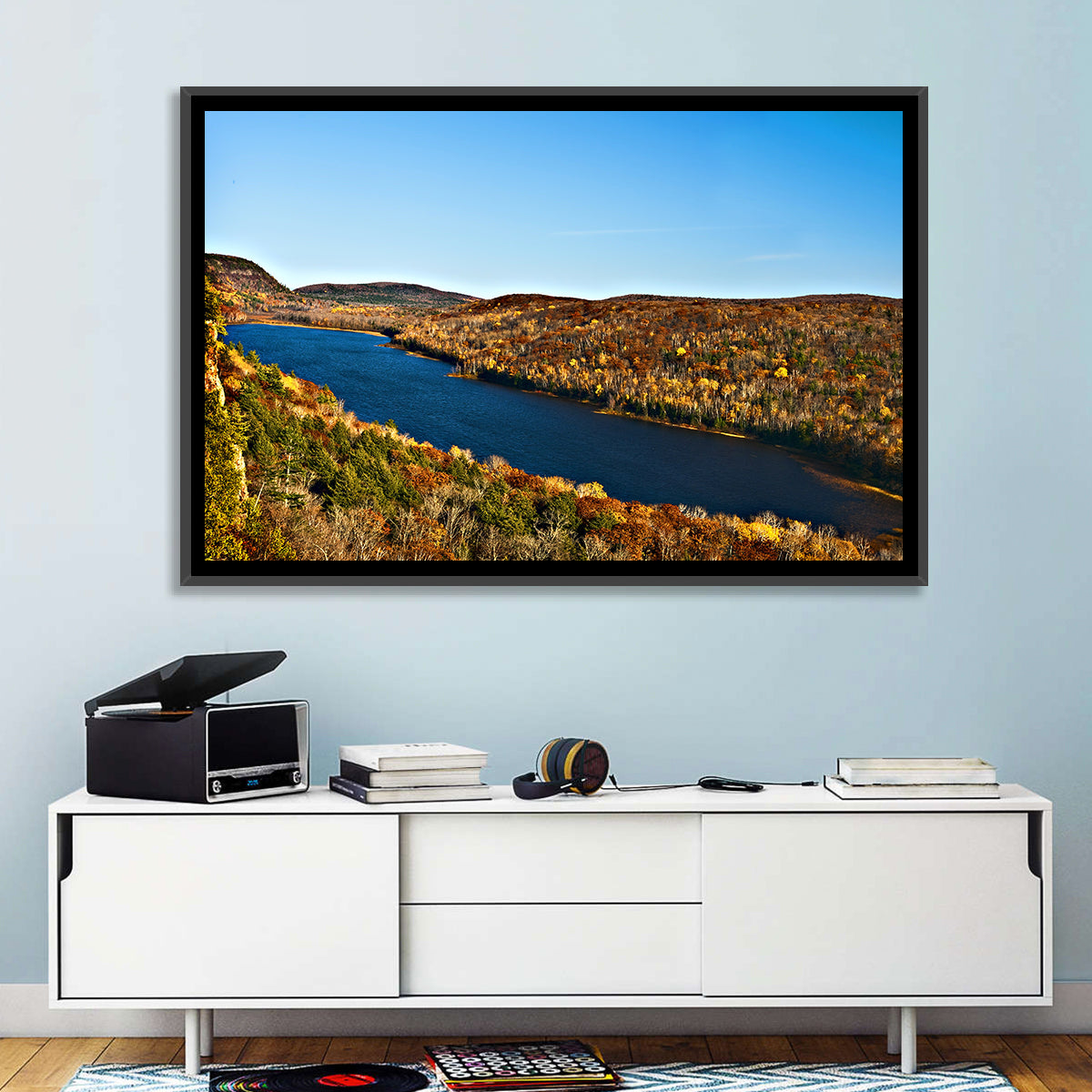 Lake of the Clouds Golden Hour Wall Art