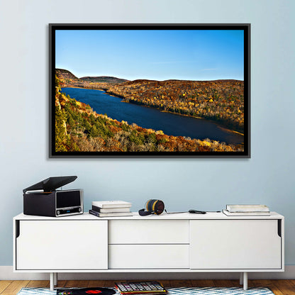 Lake of the Clouds Golden Hour Wall Art