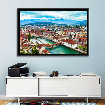 Lucerne Chapel Bridge View Wall Art