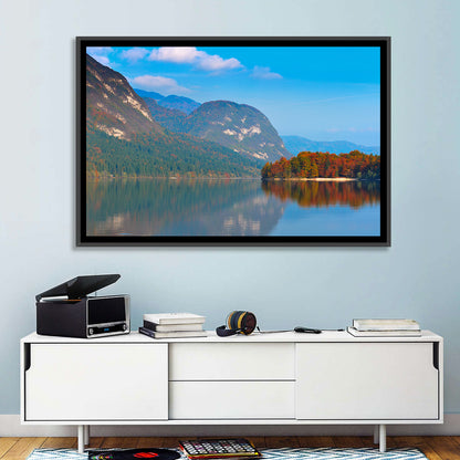 Lake Bohinj Autumn Reflection Wall Art