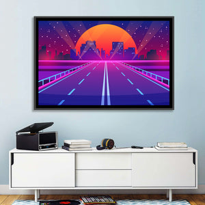 Night City Road Wall Art