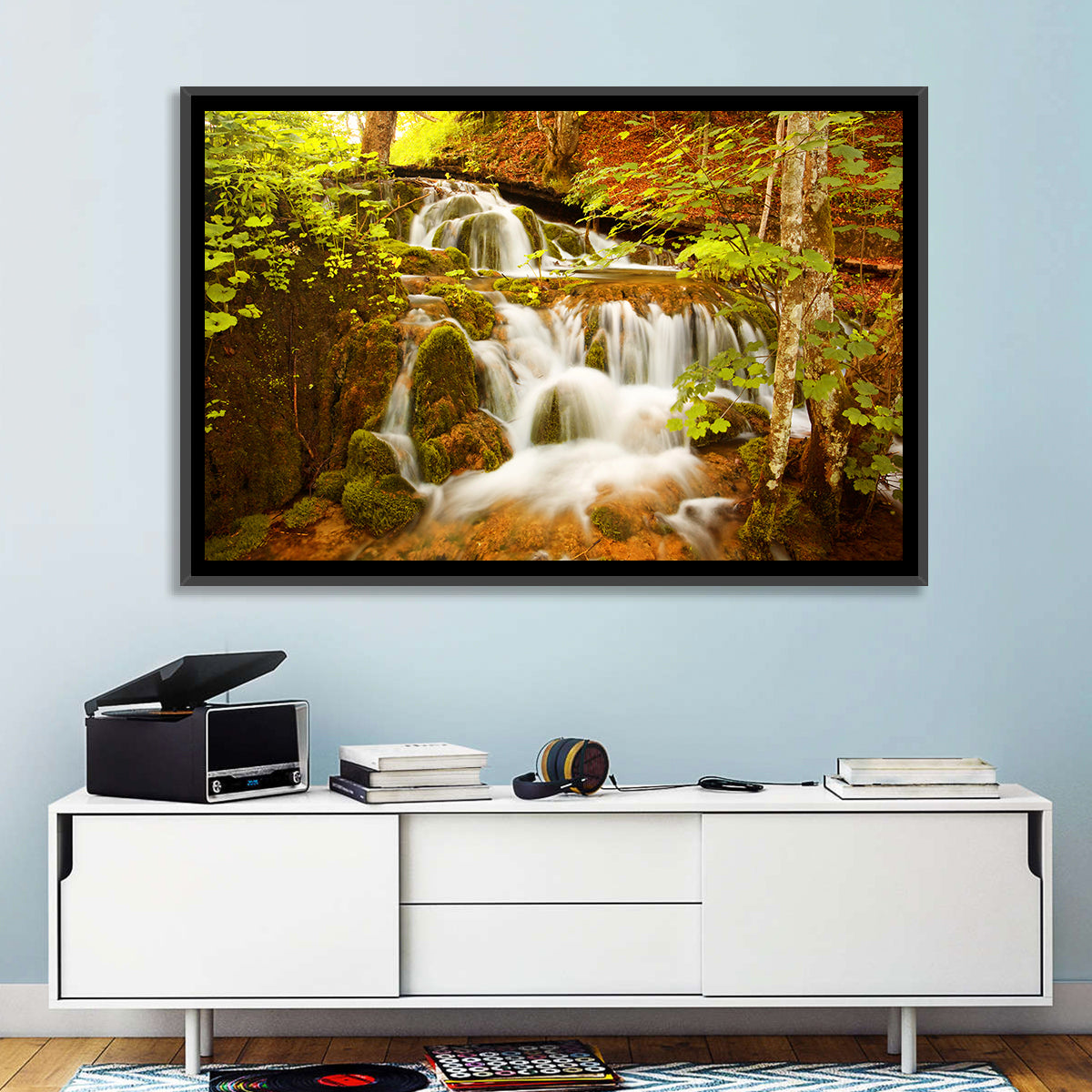 Plitvice Autumn Stream Wall Art