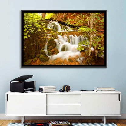 Plitvice Autumn Stream Wall Art
