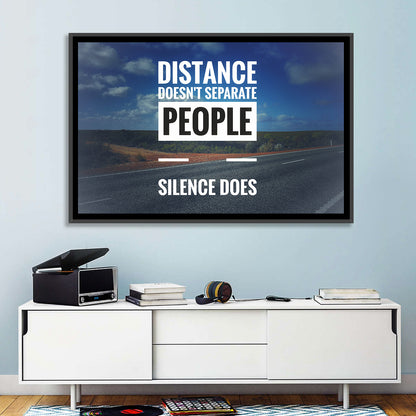Silence Separates People Wall Art