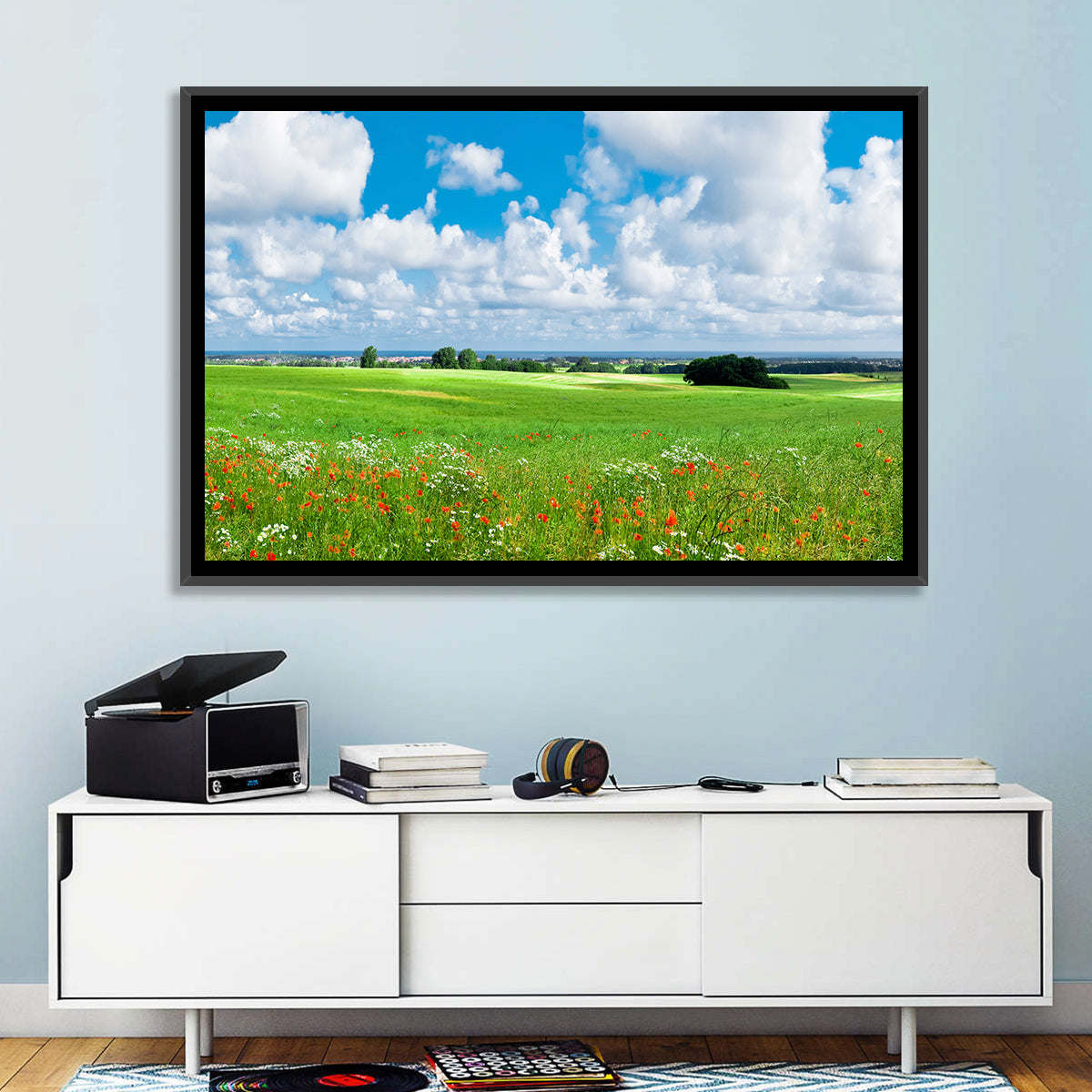 Summer Meadow with Poppies Wall Art