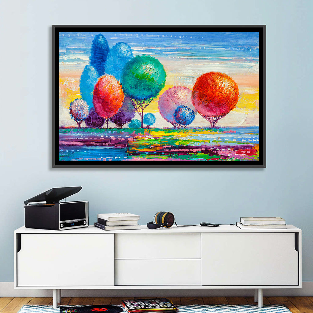 Autumn Trees at Sunset Wall Art