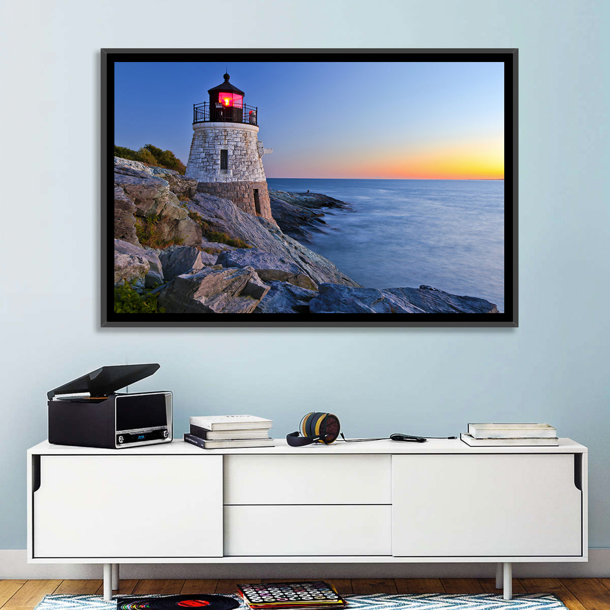 Castle Hill Lighthouse at Dusk Wall Art