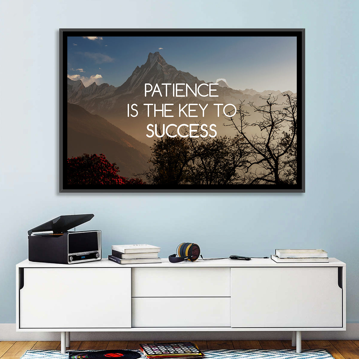 Patience Is the Key to Success Wall Art